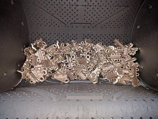 Brass Parts Blasted